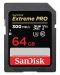 Карта памет SanDisk - Extreme PRO, 64GB, SDXC, UHS II U3 Class10 - 1t