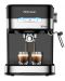 Кафемашина Rohnson - R-989, 20 bar, 1.5l, черна/сребриста - 3t