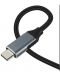 Кабел VCom - CU405M, USB-C/ USB-A, 1.8 m, черен - 6t