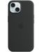 Калъф Apple - Silicone MagSafe, iPhone 15, черен - 1t