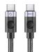 Кабел Orico - C2CZ-BK-15, USB-C/USB-C, 1.5 m, черен - 1t