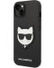 Калъф Karl Lagerfeld - Saffiano Choupette Head, iPhone 14 Plus, черен - 5t