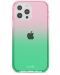Калъф Holdit - Seethru, iPhone 12 Pro Max, Grass green/Bright Pink - 1t