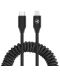 Кабел Tellur - Extendable, USB-C/Lightning, 1.8 m, черен - 1t