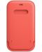 Калъф Apple - Leather Sleeve MagSafe, iPhone 12/12 Pro, Pink Citrus - 2t