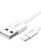 Кабел Ugreen - 403020, USB-А/Lightining, 1 m, бял - 1t