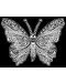 Картина за оцветяване ColorVelvet - Пеперуда, 29.7 х 21 cm - 2t