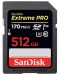 Карта памет SanDisk - Extreme PRO, 512GB, SDXC, UHS I U3 V30 - 1t