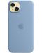 Калъф Apple - Silicone MagSafe, iPhone 15 Plus, Winter Blue - 3t