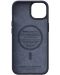 Калъф Njord - Salmon Leather MagSafe, iPhone 14, черен - 2t