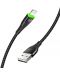 Кабел Xmart - Flash, USB-A/Lightning, 1.2 m, черен - 2t