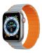 Каишка Dux Ducis - Magnetic LD, Apple Watch, 38/40/41 mm, сива/оранжева - 1t