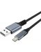 Кабел VCom - CU405M, USB-C/ USB-A, 1.8 m, черен - 1t