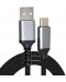 Кабел VCom - CU405M, USB-C/ USB-A, 1.8 m, черен - 4t