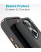 Калъф Speck - Presidio 2 Grip, iPhone 15 Pro, MagSafe ClickLock, сив - 5t