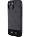 Калъф Guess - PU 4G Stripe, iPhone 15, MagSafe, черен - 3t