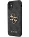 Калъф Guess - PU 4G Metal Logo, iPhone 11, сив - 3t