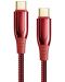 Кабел Xmart - 12257, USB-C/USB-C, 1.2 m, червен - 1t