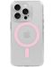 Калъф Holdit - MagSafe Case, iPhone 15 Pro Max, розов/прозрачен - 1t