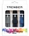 Каишки Trender - Trio Bundle, 22 mm, 3 броя, сива/черна/синя - 1t