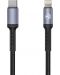 Кабел Tellur - TLL155431, USB-C/Lightning, 2 m, черен - 1t