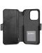 Калъф Krusell - Leather Phone Wallet, iPhone 14/13, черен - 4t