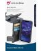 Калъф Cellularline - Book Agenda, Huawei Mate 20 Lite, сив - 3t