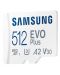Карта памет Samsung - EVO Plus, 512GB, microSDXC, Class10 + адаптер - 3t