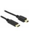 Кабел Delock - 83335, USB-C/Mini USB-B, 0.5 m, черен - 1t