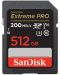 Карта памет SanDisk - Extreme PRO, 512GB, SDXC, Class10 - 1t