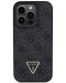 Калъф Guess - 4G Strass Triangle Metal Logo/Strap, iPhone 15 Pro, черен - 2t