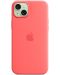 Калъф Apple - Silicone MagSafe, iPhone 15 Plus, Guava - 4t
