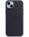 Калъф Apple - Leather MagSafe, iPhone 14 Plus, Ink - 1t