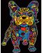 Картина за оцветяване ColorVelvet - Френски булдог, 29.7 х 21 cm - 1t