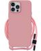Калъф Techsuit - Crossbody Lanyard, iPhone 15 Pro Max, розов - 1t
