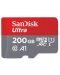 Карта памет SanDisk - Ultra, 200GB, microSDXC, Class10 + адаптер - 2t