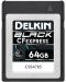 Карта памет Delkin - 64GB, BLACK, CFexpress Type B, сребриста - 1t