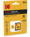 Карта памет Kodak - 8GB, microSDHC, Class10 EXTRA - 1t