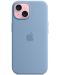 Калъф Apple - Silicone MagSafe, iPhone 15, Winter Blue - 4t