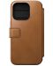 Калъф Nomad - Modern Leather Folio, iPhone 15 Pro, English Tan - 3t