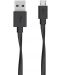 Кабел Belkin - Flat, USB-A/Micro USB, 1.5 m, черен - 1t