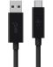 Кабел Belkin - F2CU029bt1M-BLK, USB-A/USB-C, 1 m, черен - 1t