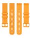 Каишка Techsuit - W006, Galaxy Watch/Huawei Watch, 20 mm, оранжева - 3t