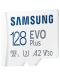 Карта памет Samsung - EVO Plus, 128GB, microSDXC, Class10 + адаптер - 2t