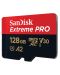 Карта памет SanDisk - Extreme PRO, 128GB, microSDXC, Class10 + адаптер - 4t