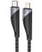 Кабел Hoco - U95, USB-C/Lightning, 1.2 m, черен - 1t