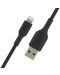 Кабел Belkin - Boost Charge, USB-A/Lightning, Braided, 0.15 m, черен - 2t