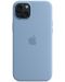 Калъф Apple - Silicone MagSafe, iPhone 15 Plus, Winter Blue - 5t
