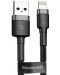 Кабел Baseus - Cafule, USB-A/Lightning, 3 m, черен - 1t