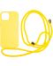 Калъф Mobile Origin - Lanyard, iPhone 15, Yellow - 1t